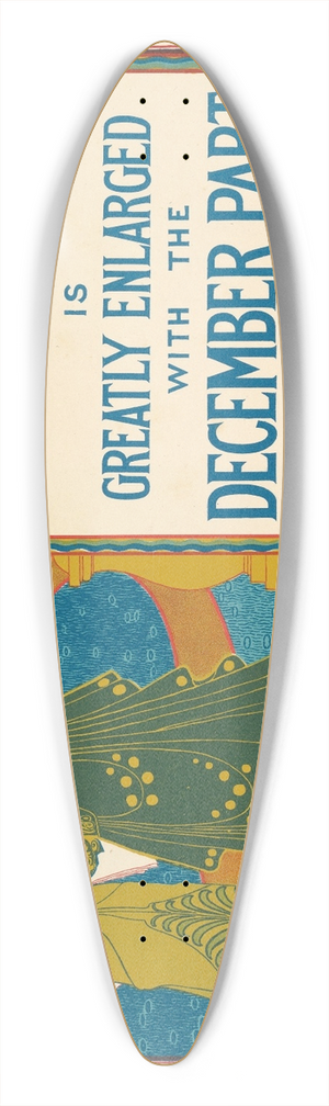 Louis Rhead - Cassells Magazine; December 39.3 inch art pintail longboard deck