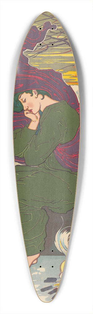 Louis Rhead - October, November, December 39.3 inch art pintail longboard deck