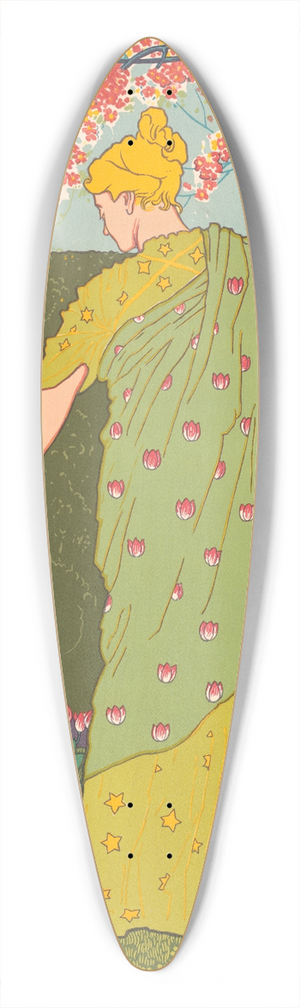 Louis Rhead - Poster calendar for 1897. January, February, March 39.3 inch art pintail longboard deck