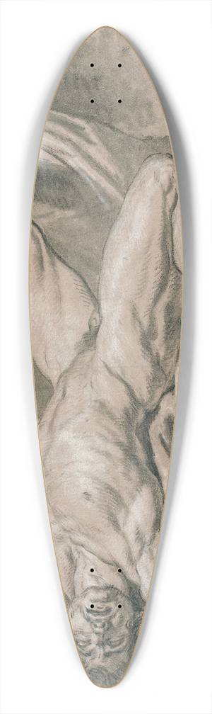 Louis Rolland Trinquesse - Acadmie dhomme nu allong 39.3 inch art pintail longboard deck