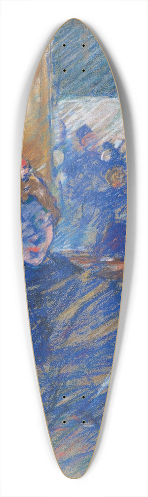 Louis Valtat - La Dame au caf 39.3 inch art pintail longboard deck