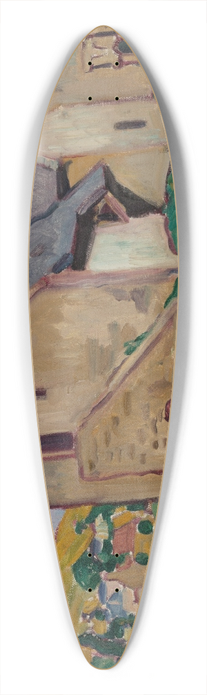 Louis Valtat - La tour en Normandie 39.3 inch art pintail longboard deck