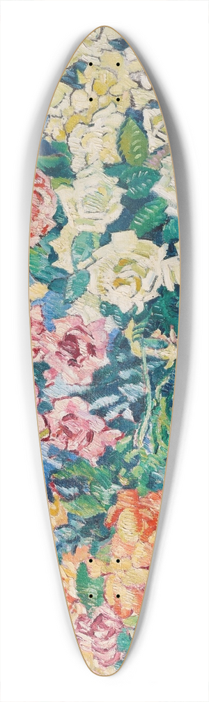 Louis Valtat - Roses 39.3 inch art pintail longboard deck
