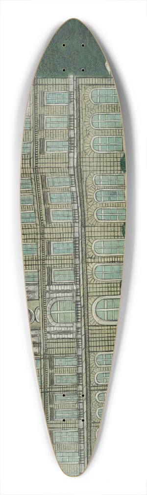 Louis Vivin - The Luxembourg 39.3 inch art pintail longboard deck Louis Vivin - The Luxembourg 39.3 inch art pintail longboard deck