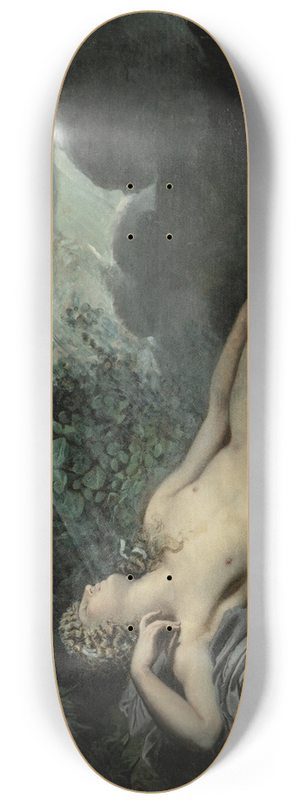 Circle Of Anne-Louis Girodet-Trioson - The sleep of Endymion 8.25 inch art skate deck