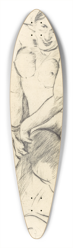 Lovis Corinth - Joseph and Potiphars Wife  II (Joseph und Potiphars Weib II) 39.3 inch art pintail longboard deck