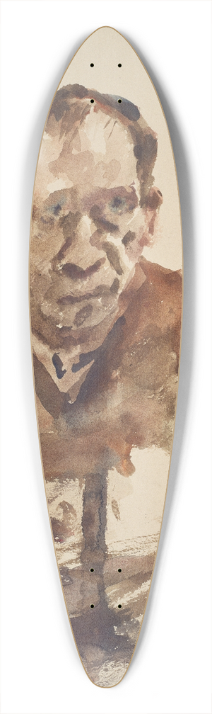 Lovis Corinth - Self-Portrait 39.3 inch art pintail longboard deck
