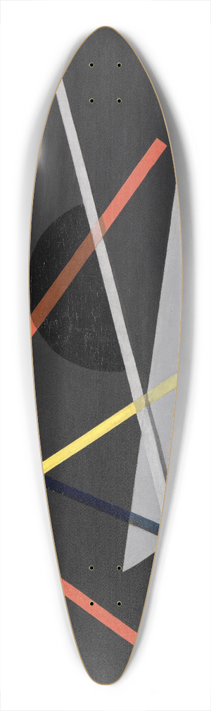 Lszl Moholy-Nagy - E IV (Konstruktion VII) 39.3 inch art pintail longboard deck