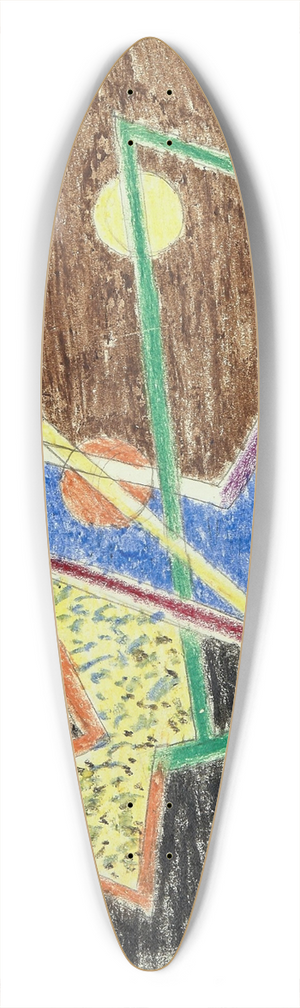 Lszl Moholy-Nagy - Sans titre (Farbenexplosion  Protest der Farbe) 39.3 inch art pintail longboard deck