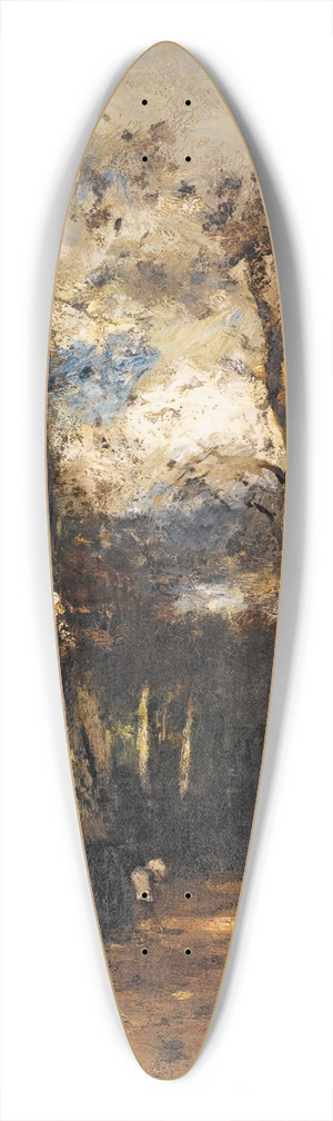 Lszl Pal - Forest At Fontainebleau 39.3 inch art pintail longboard deck