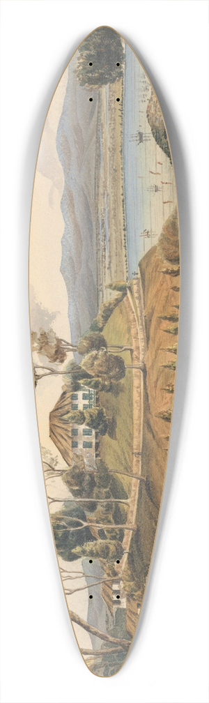 Lt. Humphrey John Julian - Sir William Norris Bungalow, Penang 39.3 inch art pintail longboard deck
