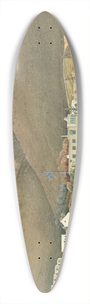 Lt. Humphrey John Julian - The Admiral House, Simons Town, Cape of Good Hope 39.3 inch art pintail longboard deck