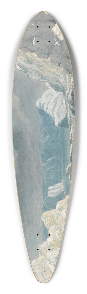 Lt. William Smyth - Pass through the Andes 39.3 inch art pintail longboard deck
