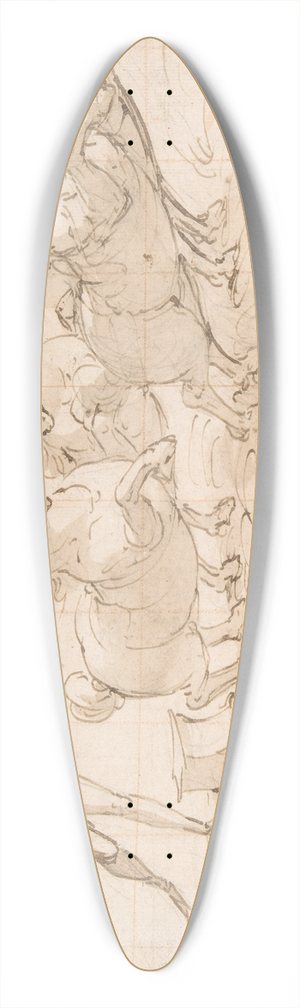 Luca Cambiaso - Apollo Driving the Chariot of the Rising Sun 39.3 inch art pintail longboard deck