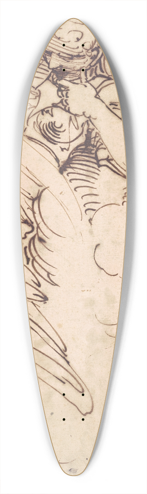 Luca Cambiaso - A Standing Sibyl with a Scroll 39.3 inch art pintail longboard deck