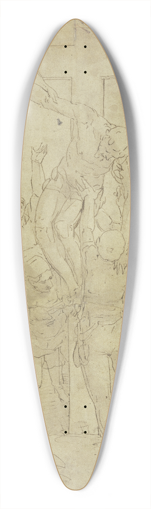 Luca Cambiaso - Deposition from the cross 39.3 inch art pintail longboard deck