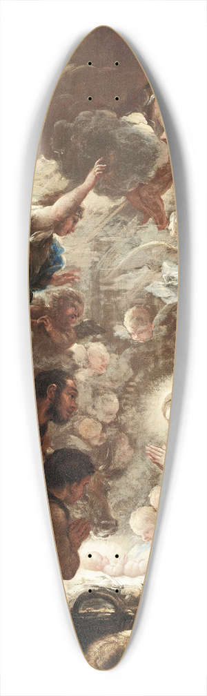 Luca Giordano - Adoration of the Shepherds 39.3 inch art pintail longboard deck