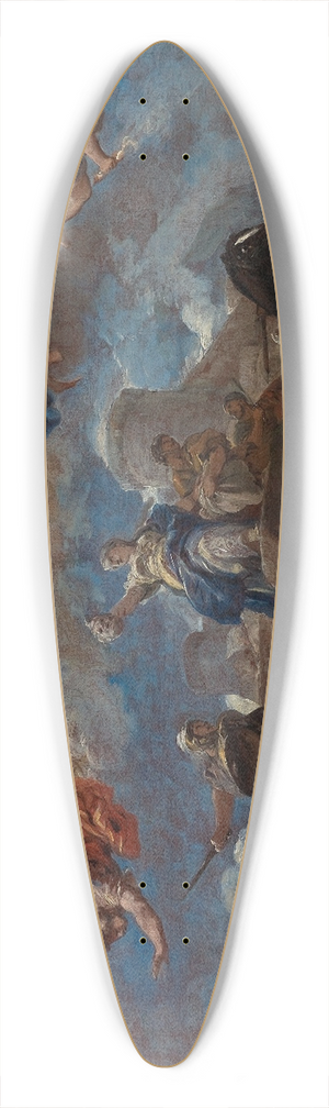 Luca Giordano - Judith Displaying the Head of Holofernes 39.3 inch art pintail longboard deck Luca Giordano - Judith Displaying the Head of Holofernes 39.3 inch art pintail longboard deck