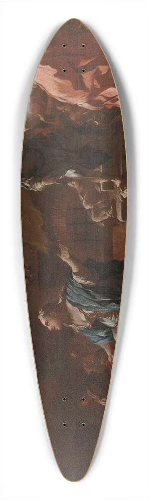 Luca Giordano - The Vision of Saint Mary of Egypt 39.3 inch art pintail longboard deck