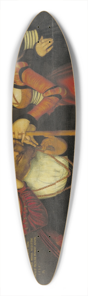 Lucas Cranach the Elder - Hercules with Omphale 39.3 inch art pintail longboard deck