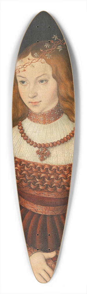 Lucas Cranach the Elder - Sibylle of Cleves 39.3 inch art pintail longboard deck
