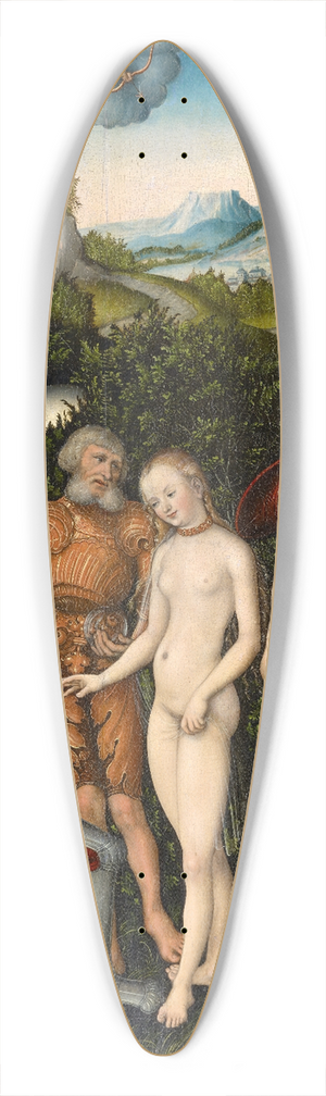 Lucas Cranach the Elder - The Judgement of Paris 39.3 inch art pintail longboard deck