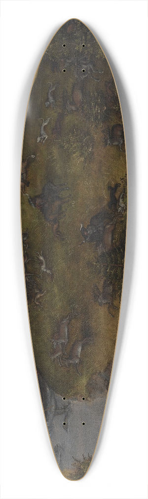 Lucas Cranach the Elder - The Stag Hunt of the Elector Frederic the Wise (1463-1525) of Saxony 39.3 inch art pintail longboard deck