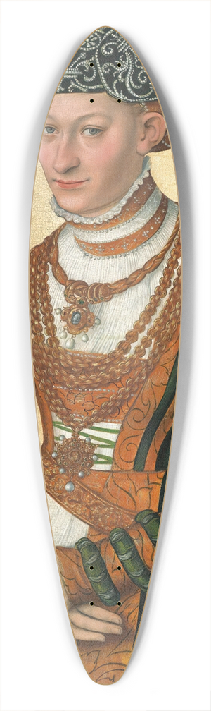 Lucas Cranach the Younger - Portrait Of A Lady 39.3 inch art pintail longboard deck
