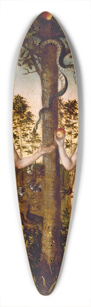Lucas Cranach the Younger - The Fall of Man 39.3 inch art pintail longboard deck
