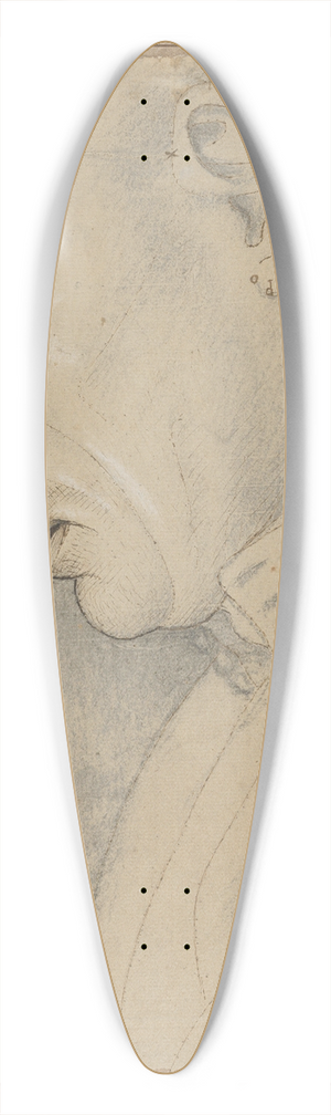 Luca Signorelli - Head of a Man in Profile 39.3 inch art pintail longboard deck