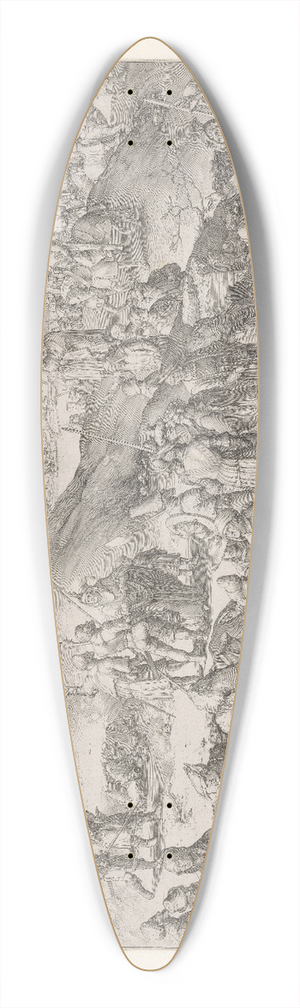 Lucas Van Leyden - Golgotha 39.3 inch art pintail longboard deck