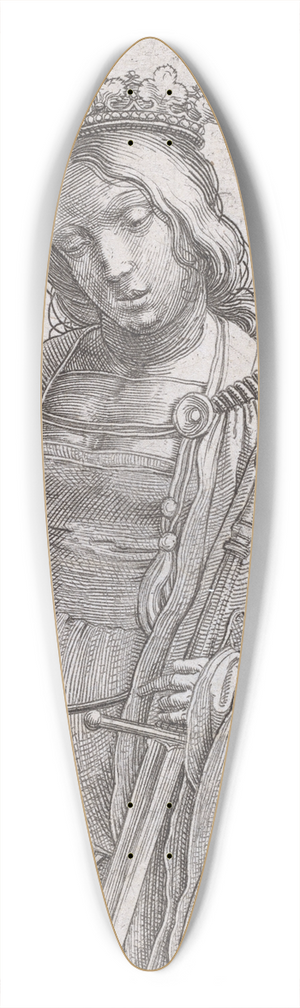 Lucas Van Leyden - Saint Catherine 39.3 inch art pintail longboard deck