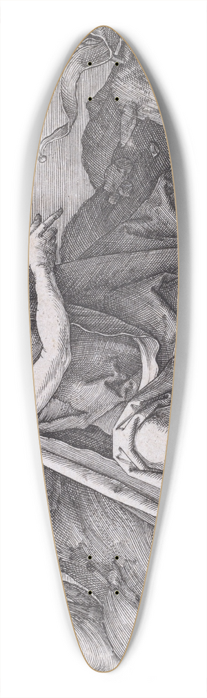 Lucas Van Leyden - Saint John the Baptist in the Desert 39.3 inch art pintail longboard deck