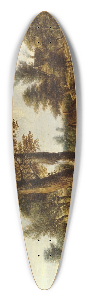 Lucas van Uden - Water Mill 39.3 inch art pintail longboard deck Lucas van Uden - Water Mill 39.3 inch art pintail longboard deck