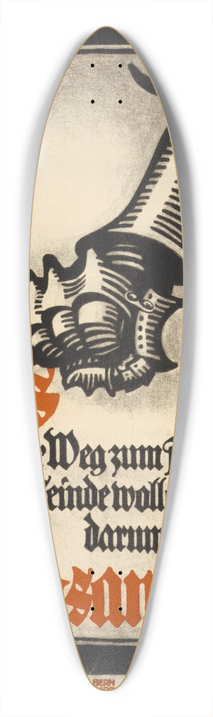 Lucian Bernhard - Das ist der Weg zum Frieden  die Feinde wollen es so! Darum zeichne Kriegsanleihe! 39.3 inch art pintail longboard deck