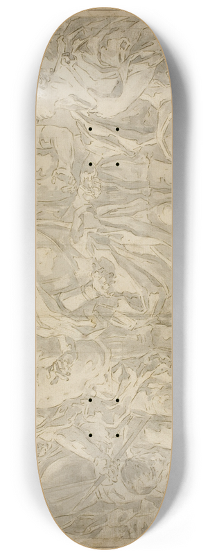 Circle of Francesco Solimena - Abigail before David 8.25 inch art skate deck Circle of Francesco Solimena - Abigail before David 8.25 inch art skate deck