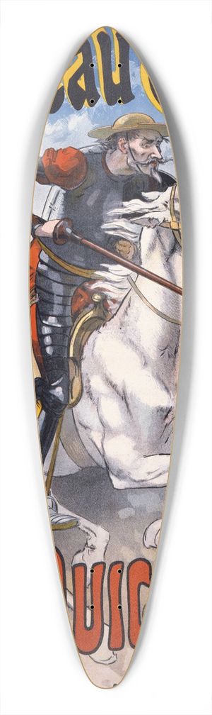 Lucien Lefvre - Don Quichotte, bouffonnerie questre 39.3 inch art pintail longboard deck