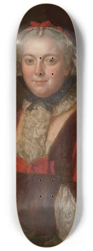 Circle of Franois Hubert Drouais - Portrait of Marie Leczinska, Queen of France 8.25 inch art skate deck