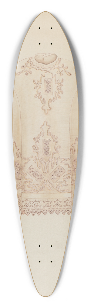 Lucien Verbeke - Baby Dress 39.3 inch art pintail longboard deck