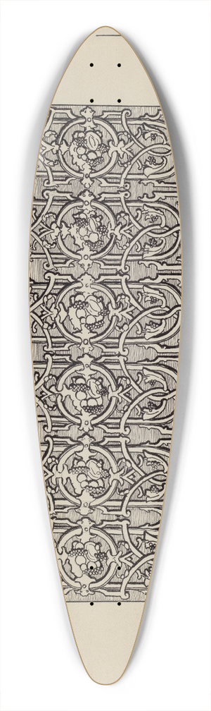 Lucien Verbeke - Balcony Railing 39.3 inch art pintail longboard deck