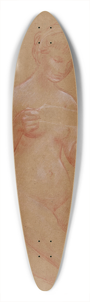 Luc-Olivier Merson - Femme nue genoux 39.3 inch art pintail longboard deck Luc-Olivier Merson - Femme nue genoux 39.3 inch art pintail longboard deck
