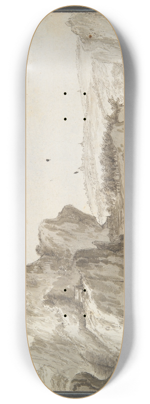 Circle of Gillis Neyts - Road Leading to aChurch 8.25 inch art skate deck