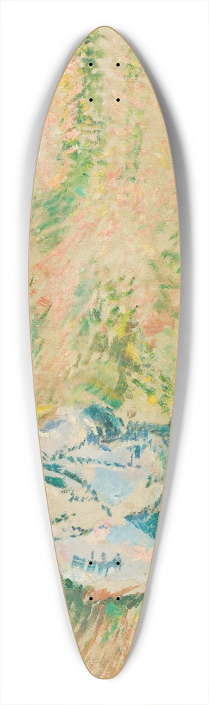Ludvig Karsten - Hvitkledd mann i skagenlandskap 39.3 inch art pintail longboard deck