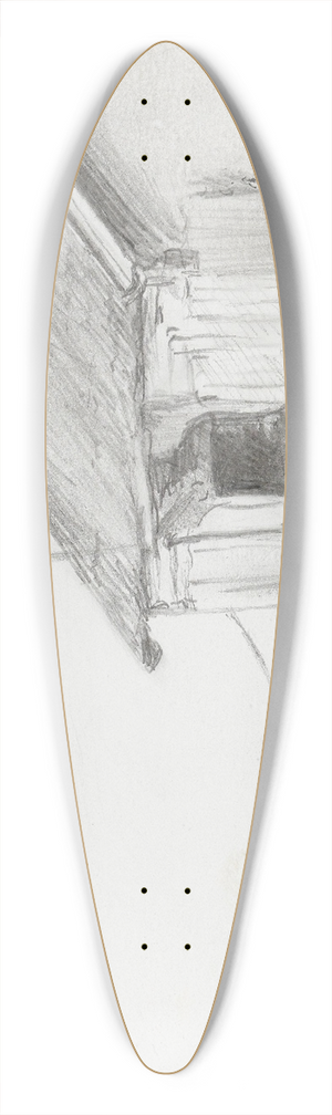 Ludvig Karsten - Lve i B, Telemark 39.3 inch art pintail longboard deck