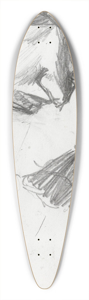 Ludvig Karsten - Mannshode 39.3 inch art pintail longboard deck Ludvig Karsten - Mannshode 39.3 inch art pintail longboard deck