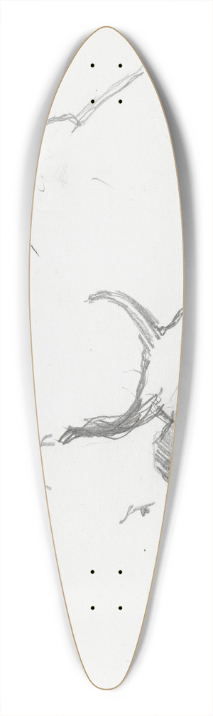 Ludvig Karsten - Oksehode 39.3 inch art pintail longboard deck Ludvig Karsten - Oksehode 39.3 inch art pintail longboard deck