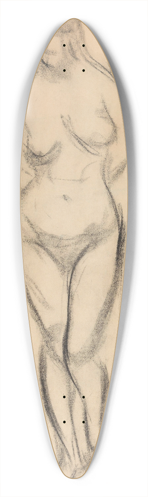 Ludvig Karsten - Stende kvinneakt 39.3 inch art pintail longboard deck Ludvig Karsten - Stende kvinneakt 39.3 inch art pintail longboard deck