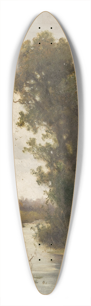 Ludvk Bartk - Trees by the Water 39.3 inch art pintail longboard deck
