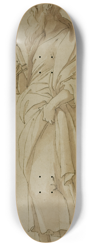 Circle of Giovanni Battista Trotti - Saint Paul 8.25 inch art skate deck