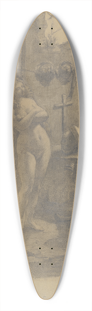 Ludwig Borntrger - Die Versuchung des Heiligen Antonius 39.3 inch art pintail longboard deck Ludwig Borntrger - Die Versuchung des Heiligen Antonius 39.3 inch art pintail longboard deck